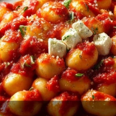 ricetta gnocchi al pomodoro e feta