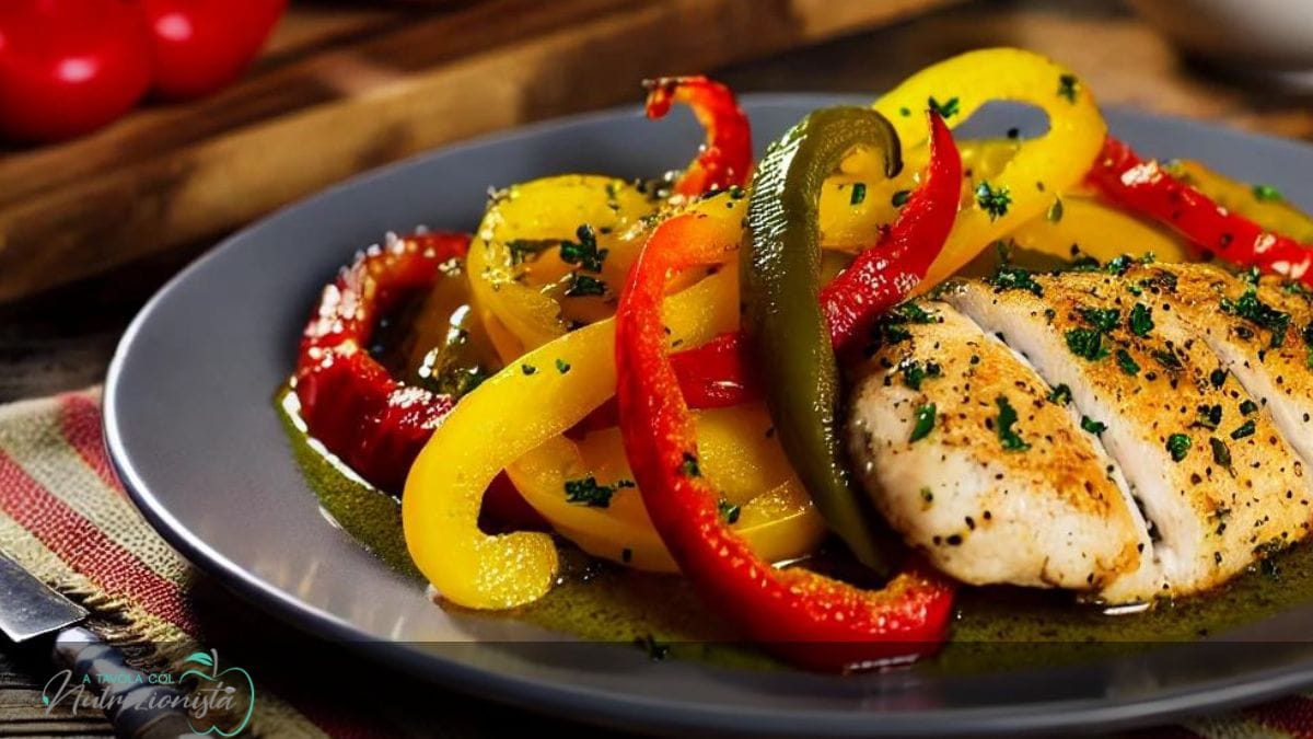 Ricetta Petto di Pollo in Padella: Un’Esplosione di Sapore con Peperoni