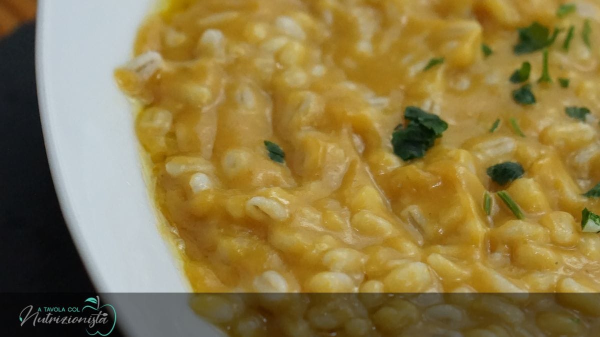 Orzo con Crema di Zucca: un abbraccio caldo nei giorni più freddi