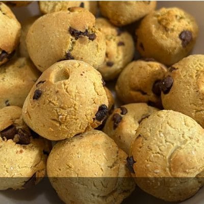 pallette di avena con gocce di cioccolato