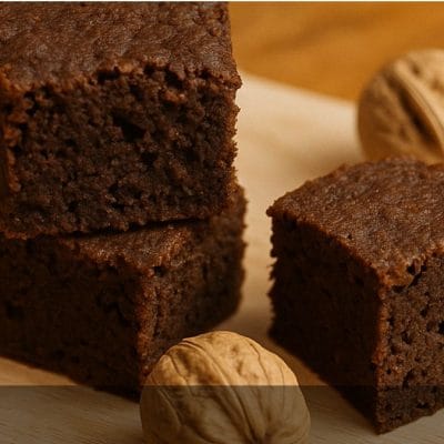 Brownie alle noci senza zucchero