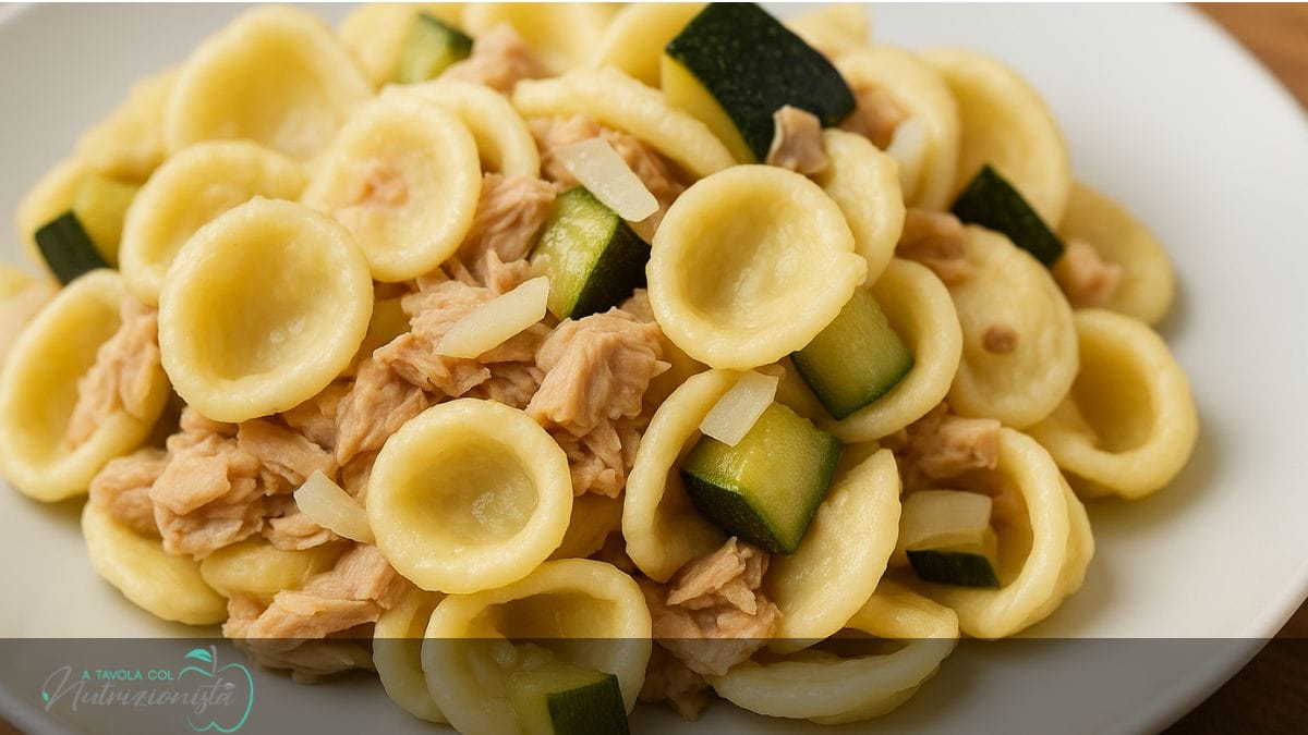 Orecchiette con zucchine e tonno