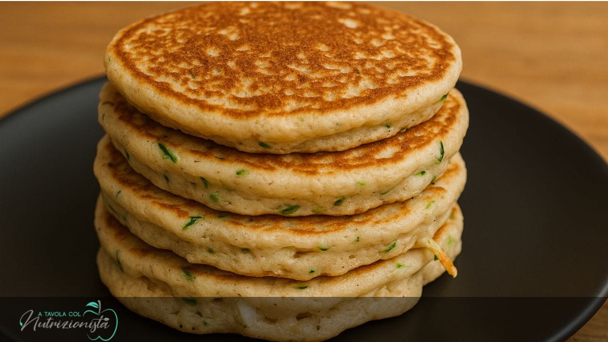 Pancakes salati alle zucchine