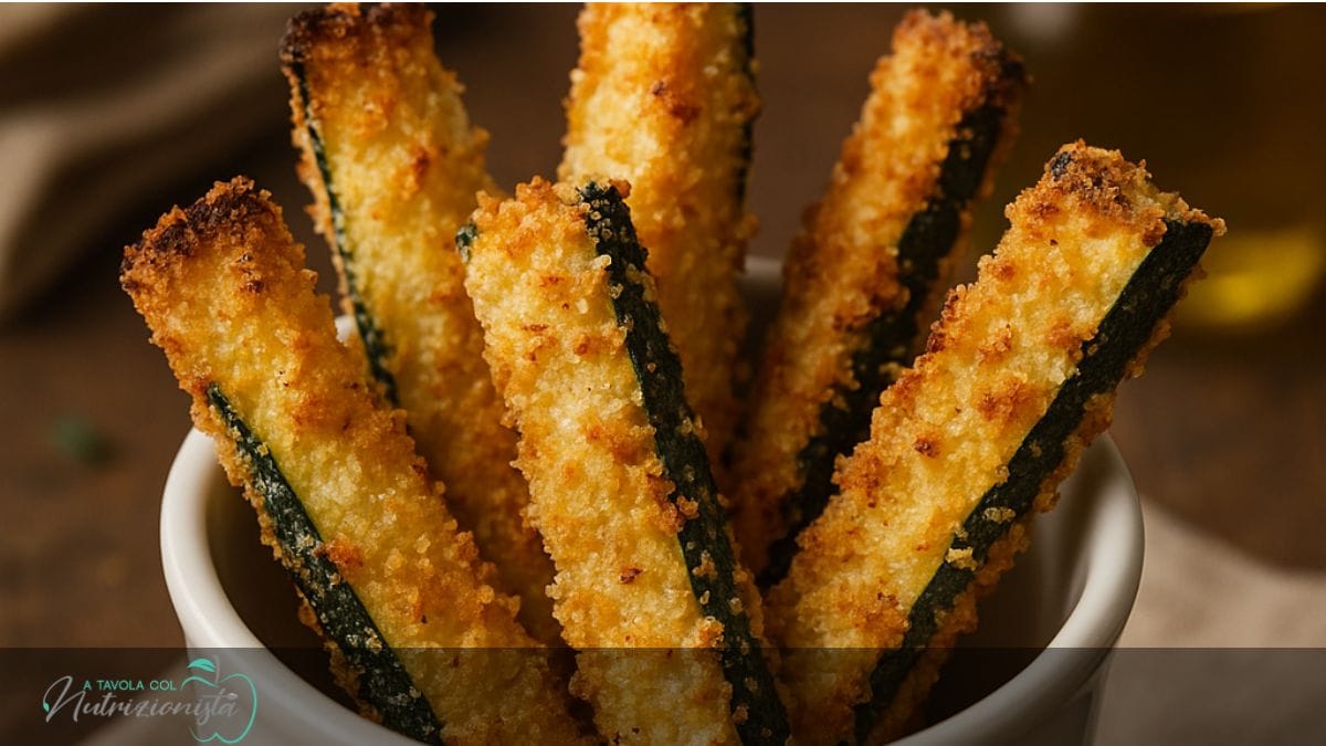 Stick di zucchine croccanti