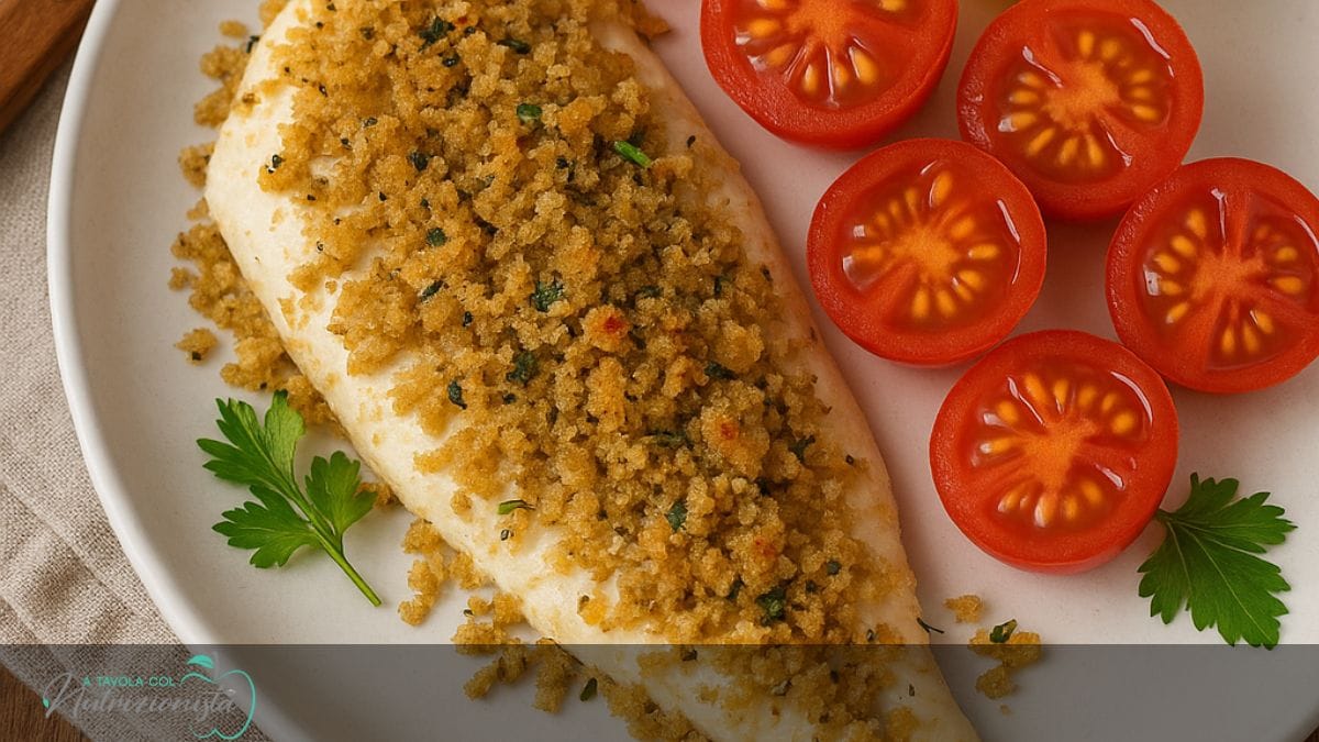 Filetto di branzino in crosta