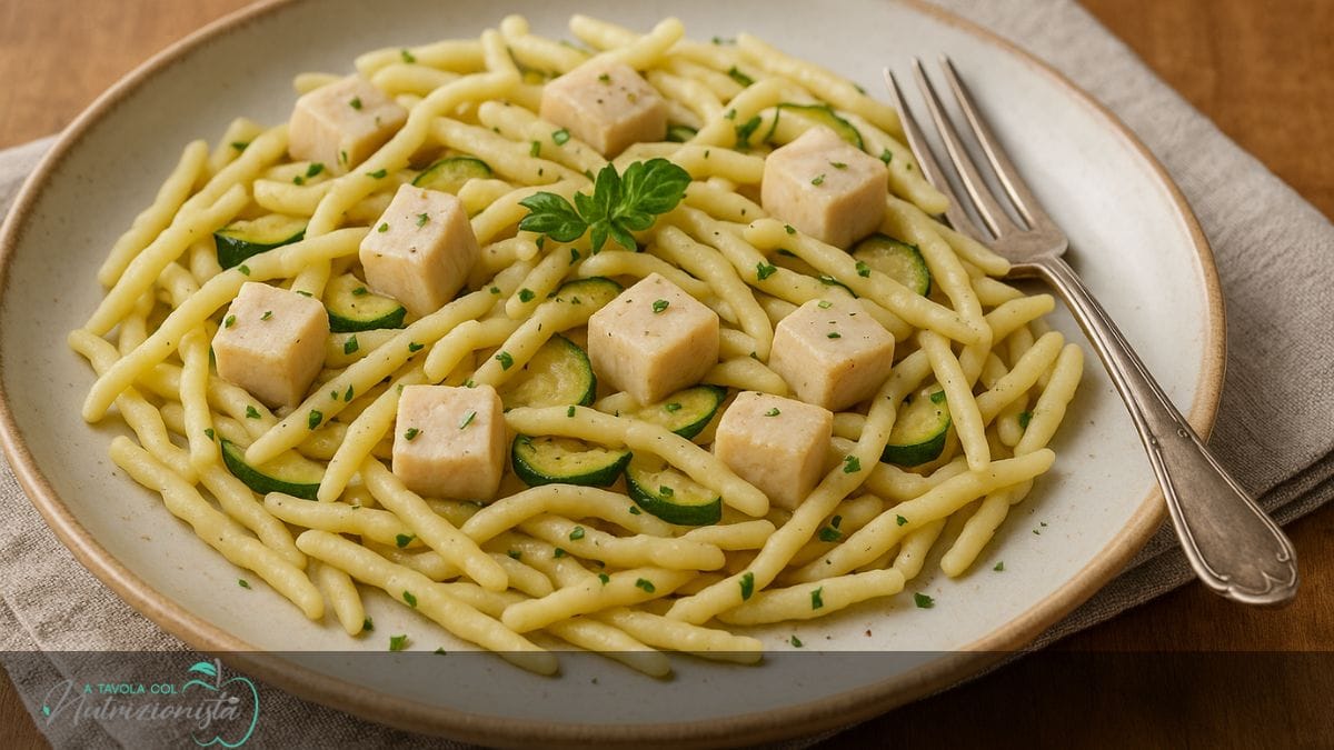 Pasta pesce spada e zucchine