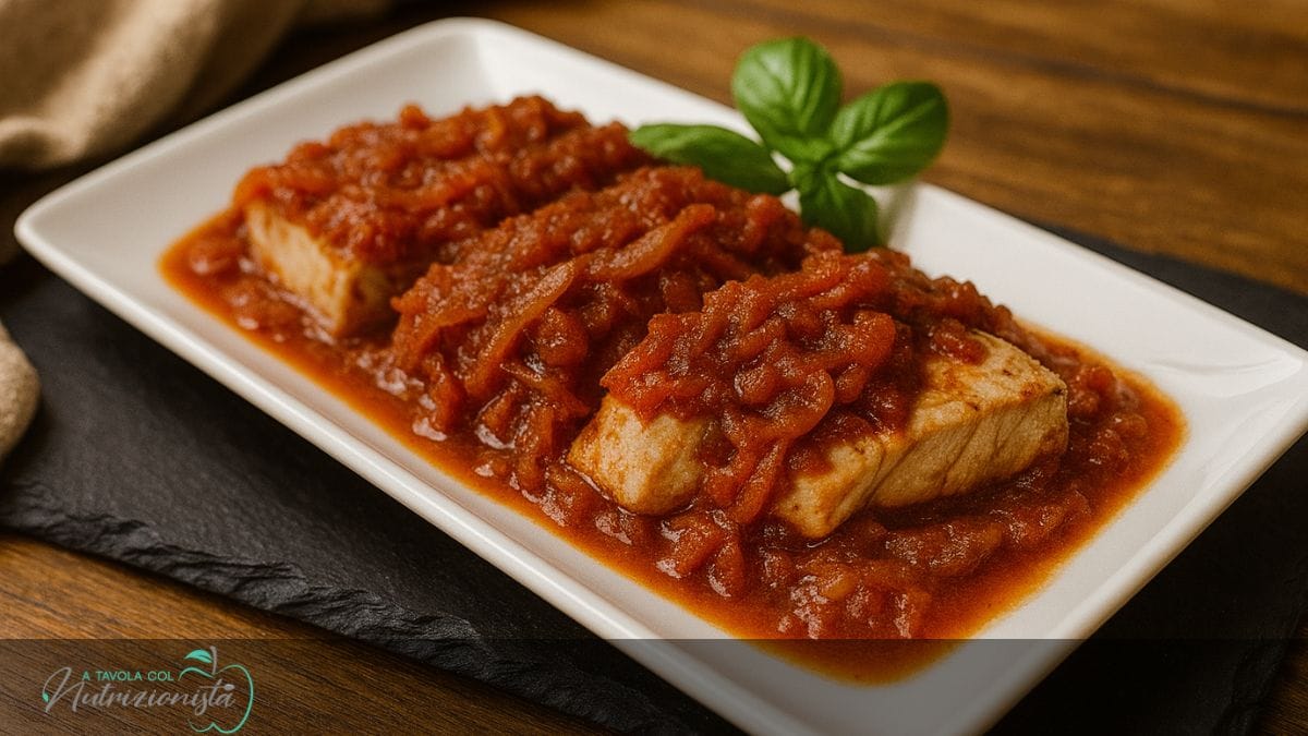 Pesce Spada Pomodoro e Cipolle