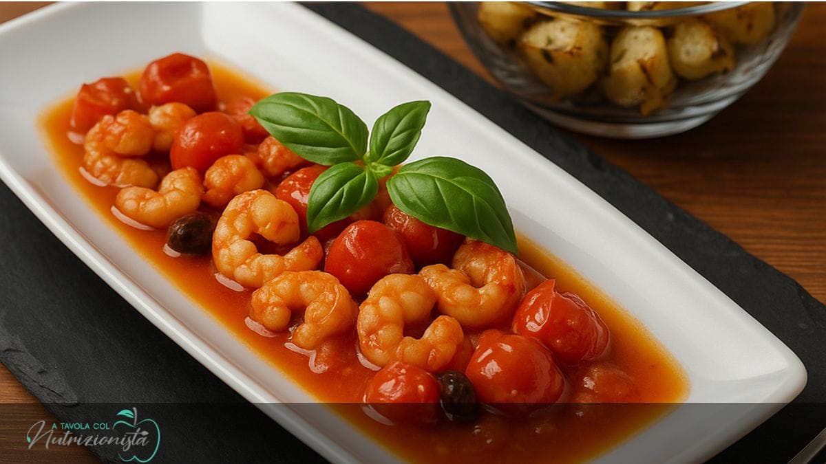 Gamberetti e pomodorini