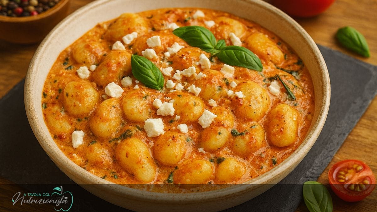 Gnocchi alla Feta e Pomodoro – Ricetta Sana, Veloce e Cremosa