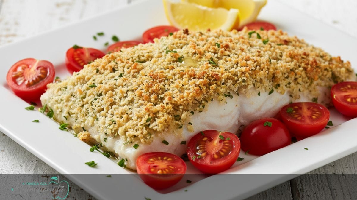 Filetto di branzino in crosta