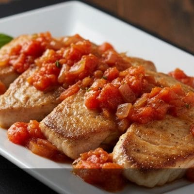 Pesce Spada Pomodoro e Cipolle