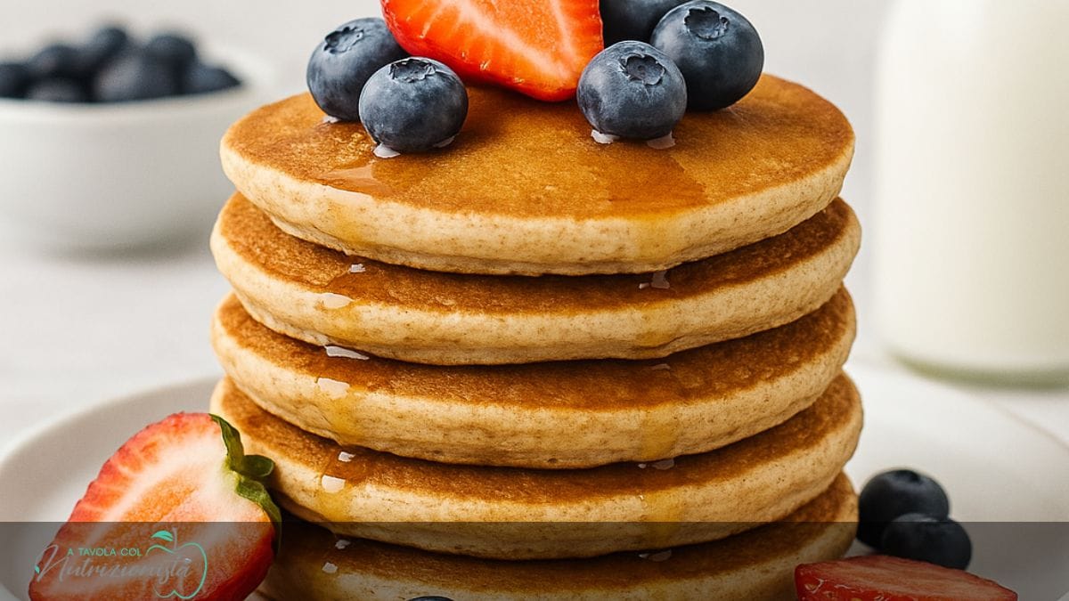 Pancake proteici con albumi e avena