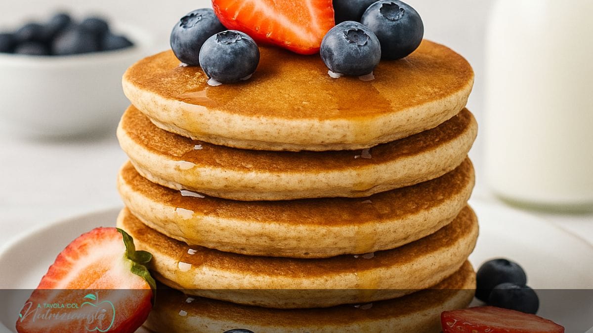 Pancake proteici con albumi e avena