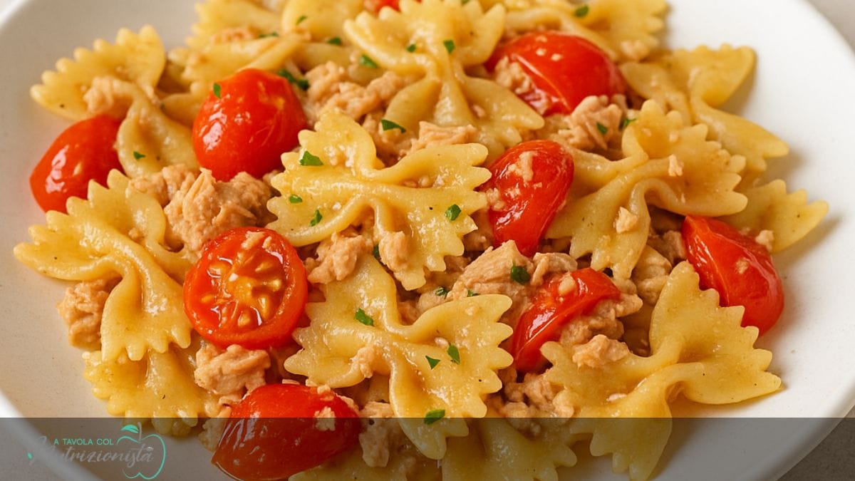 Farfalle Risottate Tonno e Pomodorini
