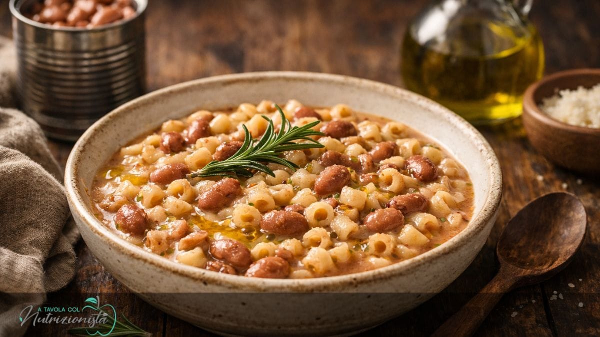 Pasta e Fagioli con Fagioli in Scatola: Ricetta Leggera Pronta in 15 Minuti
