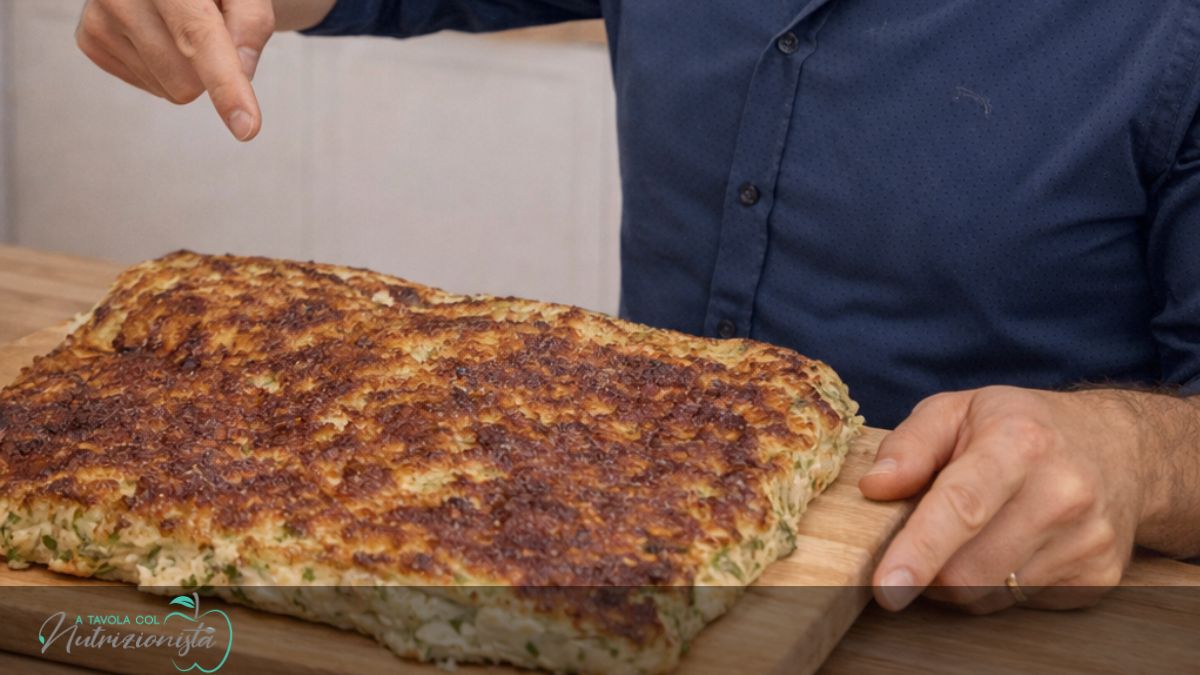 Tortino Salato di Albumi, Patate e Cipolla Rossa