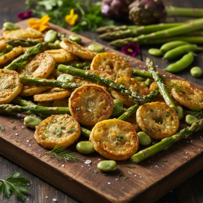 Chips di Verdure Primaverili Air Fryer: Il Contorno Croccante da 120 Kcal