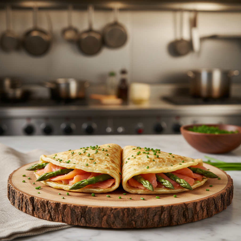 Crepes Proteiche al Salmone e Asparagi: Il Brunch Fit che Conquista