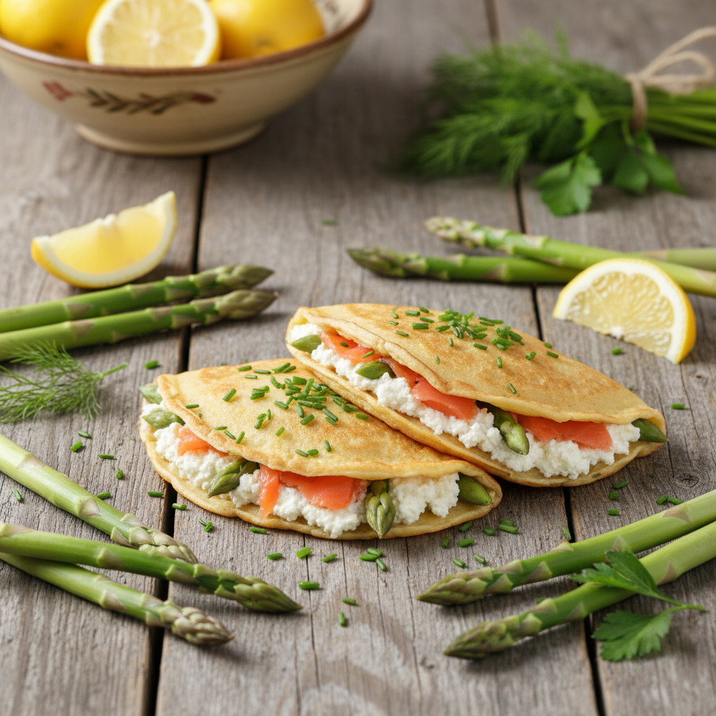 Crepes Proteiche al Salmone e Asparagi: Il Brunch Fit che Ti Cambierà la Vita