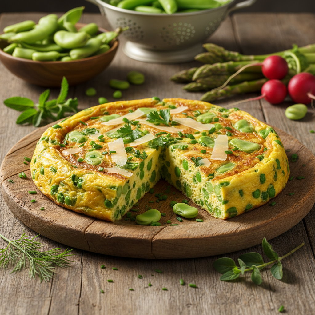 Frittata al Vapore con Fave e Piselli: Il Secondo Vegetariano che Non Ti Aspetti