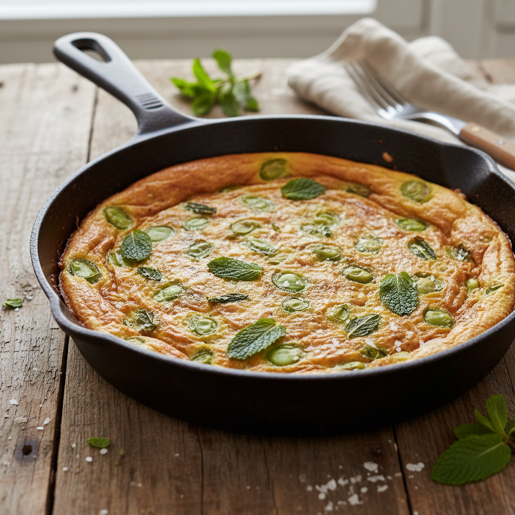 Frittata di Fave e Pecorino al Forno: Il Secondo Vegetariano che Ti Conquista