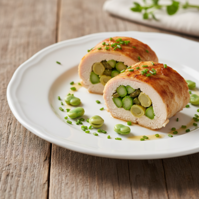 Involtini di Pollo al Vapore con Asparagi e Fave: Antipasto Fit di Primavera