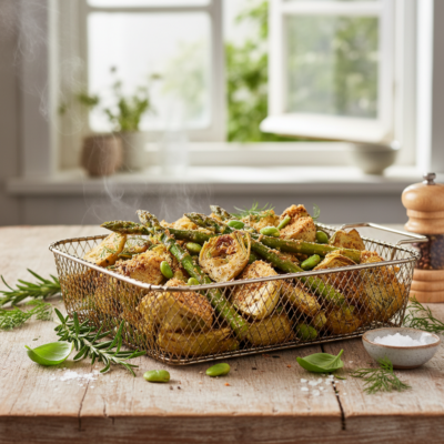 Mix di Verdure Primaverili in Friggitrice ad Aria: Il Contorno Croccante che Rivoluziona la Tavola