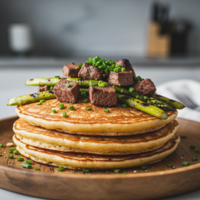 Pancake Salati al Manzo e Asparagi: Il Twist Proteico che Non Ti Aspetti