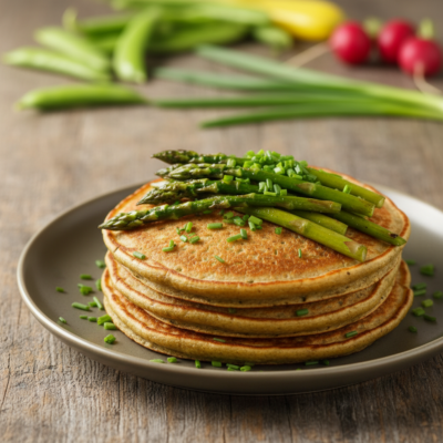 Pancake Salati Proteici agli Asparagi: La Colazione Fit che Non Ti Aspetti