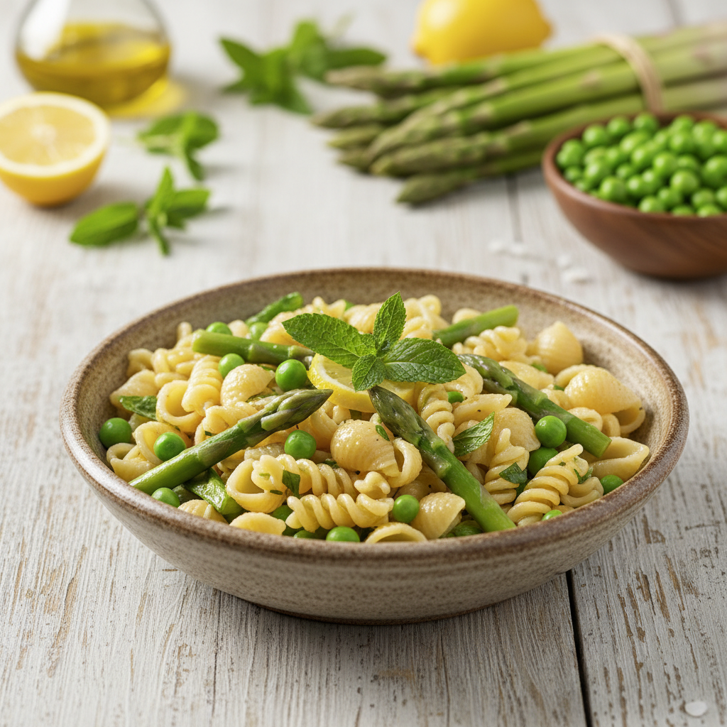 Pasta Fredda con Asparagi e Piselli: La Bowl Mediterranea che Spopola