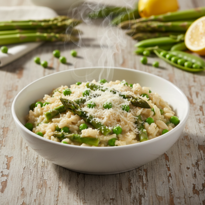 Risotto agli Asparagi e Piselli in Friggitrice ad Aria: Il Primo Cremoso che Non Ti Aspetti