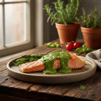Salmone Grigliato con Salsa Verde agli Asparagi: Il Secondo di Pesce che Profuma di Primavera