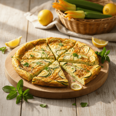 Frittata di Zucchine e Fiori in Friggitrice ad Aria