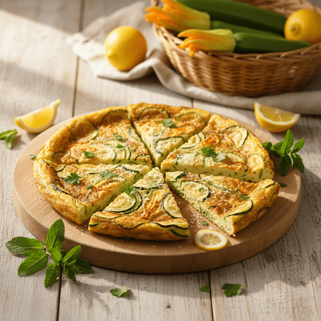 Frittata di Zucchine e Fiori in Friggitrice ad Aria