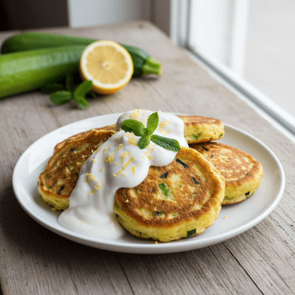 Pancake al Vapore con Uova e Zucchine