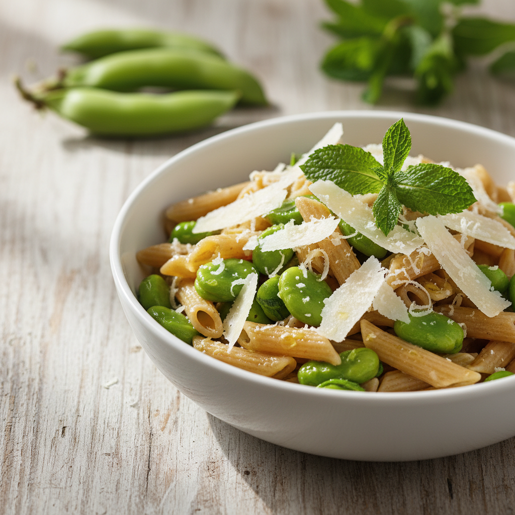 Pasta Integrale con Fave, Pecorino e Menta: Il Primo di Maggio che Profuma di Primavera