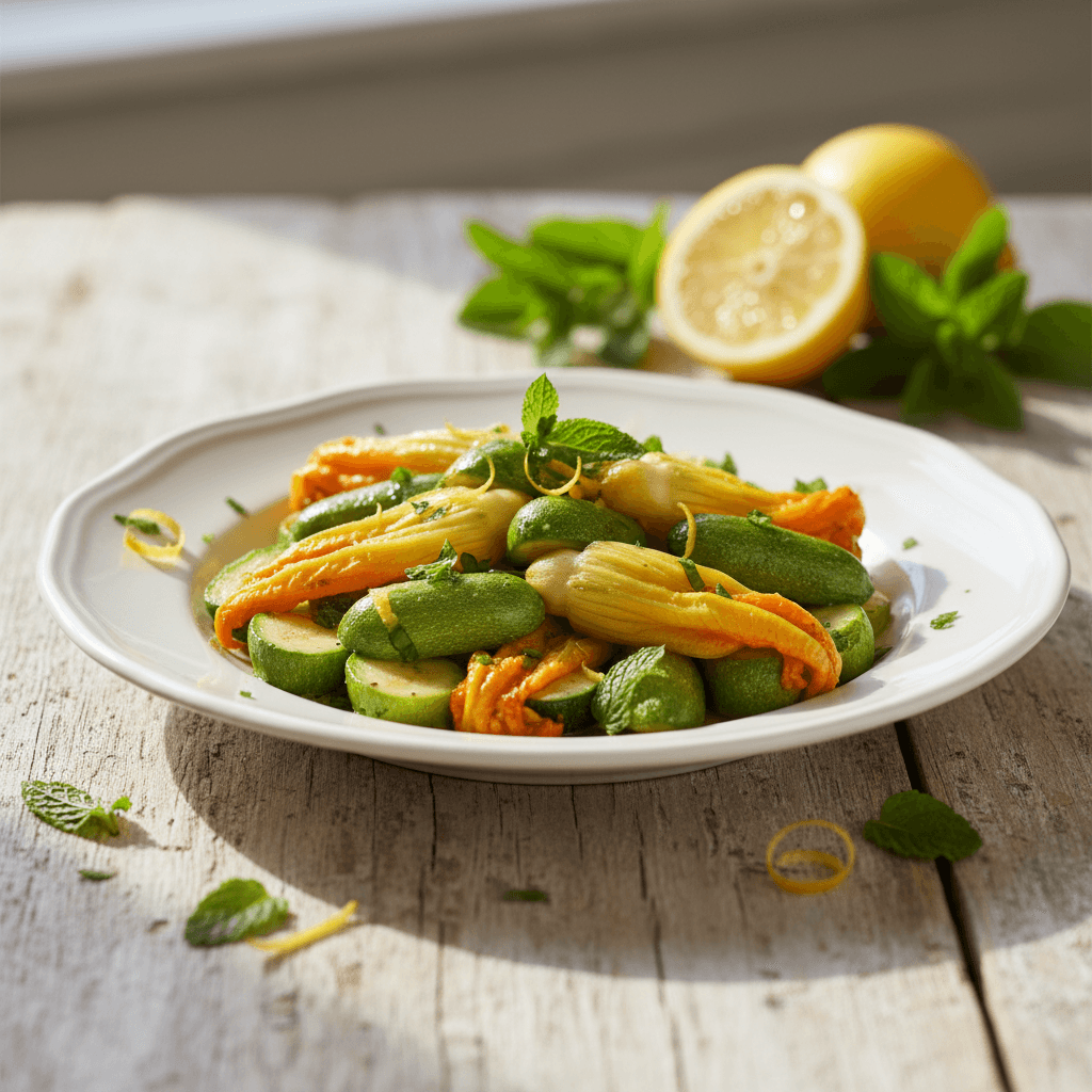 Zucchine Baby e Fiori di Zucca in Padella: Il Contorno di Maggio che Non Ti Aspetti