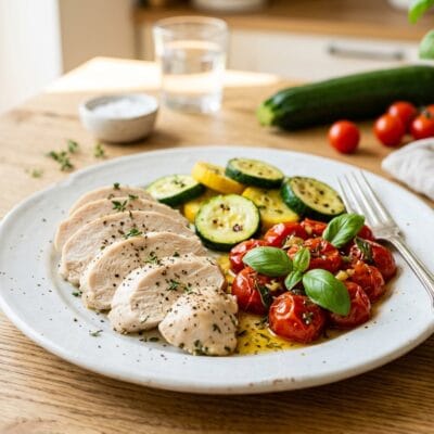 Zuppa di Manzo e Verdure Estive con Farro