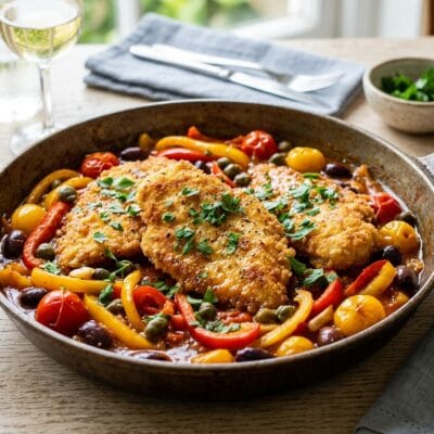 Pollo alla Puttanesca Estiva con Peperoni e Capperi