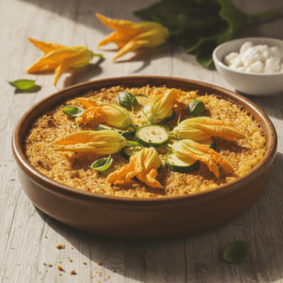 Crepes Proteiche alla Griglia con Zucchine e Ricotta