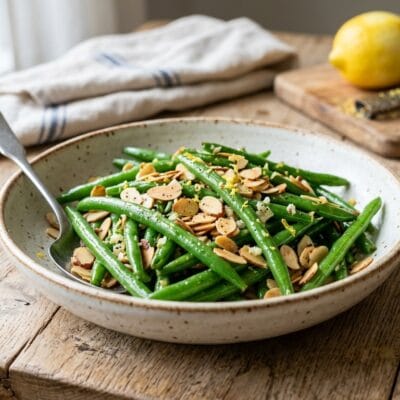 Tonno Fresco in Crosta di Sesamo con Insalata Tiepida di Patate Novelle e Fagiolini