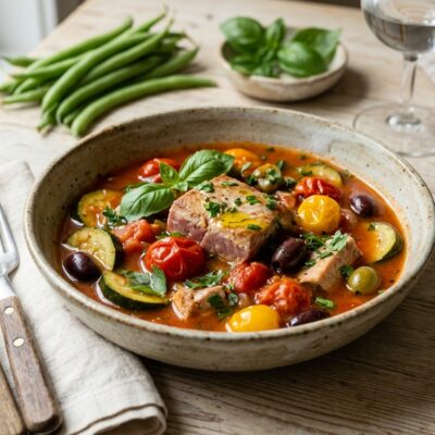 Shakshuka Estiva ai Peperoni Gialli e Feta