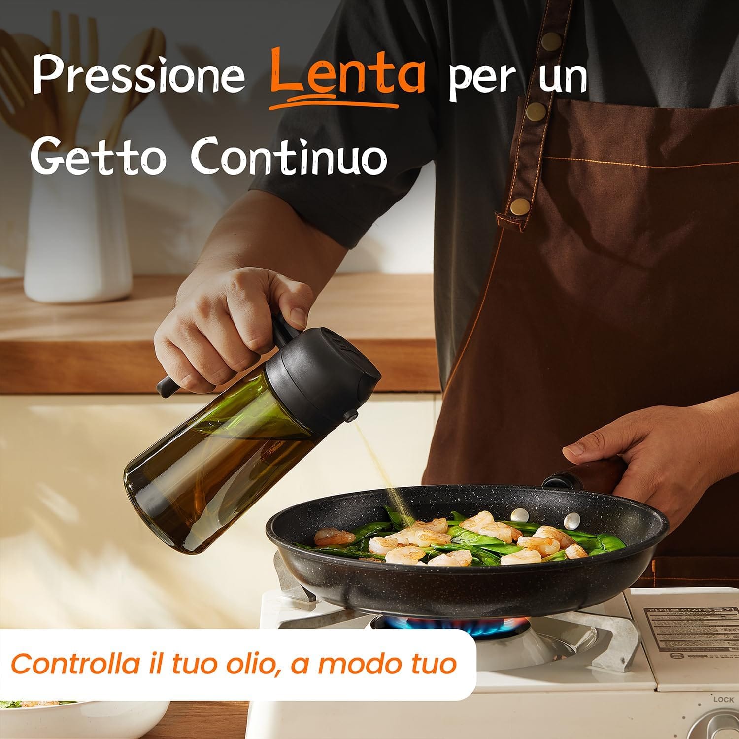 Spruzzino Olio 2 in 1 470 ml per Friggitrice ad Aria - immagine 3