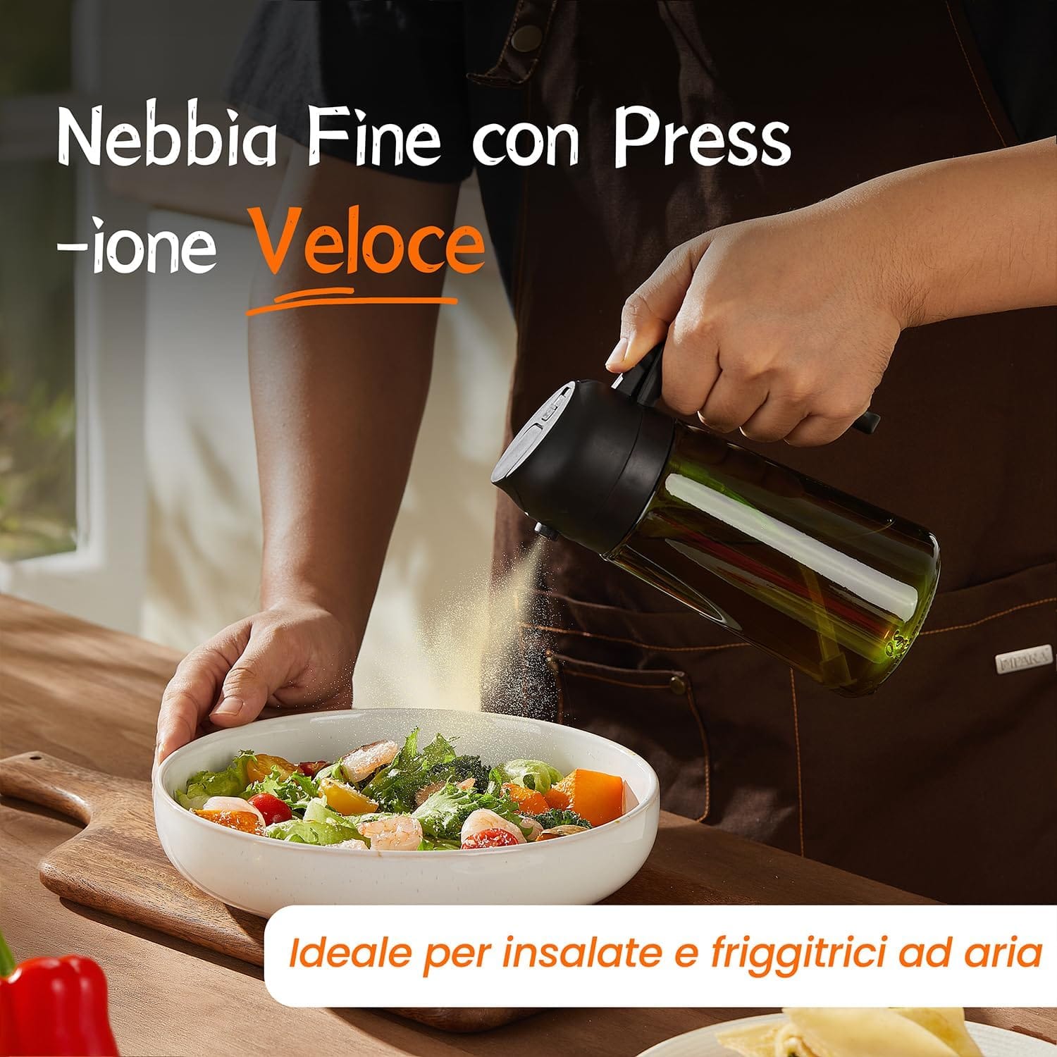 Spruzzino Olio 2 in 1 470 ml per Friggitrice ad Aria - immagine 4