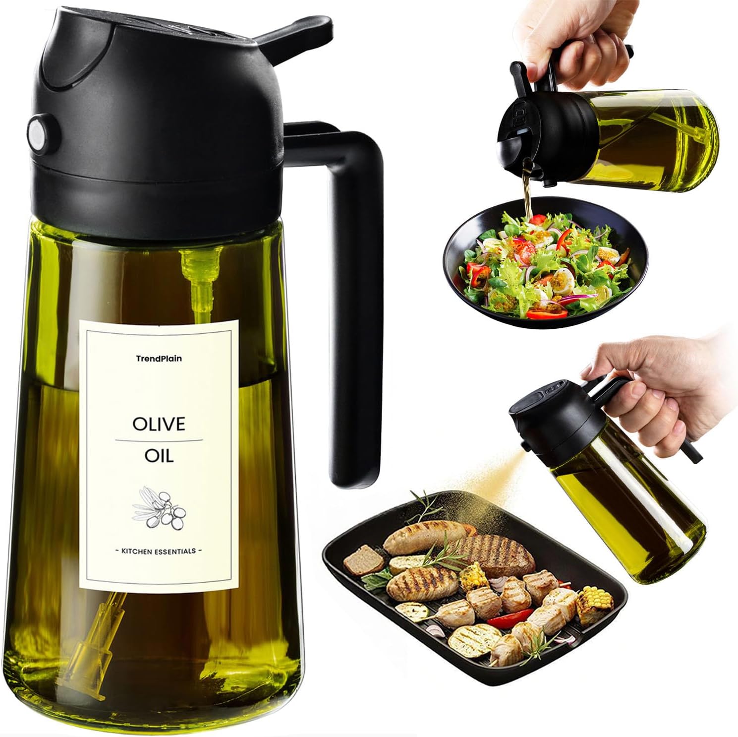Spruzzino Olio 2 in 1 470 ml per Friggitrice ad Aria