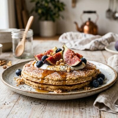 Omelette Dolce Grigliata Con Pesche E Ricotta