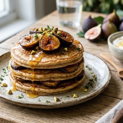 Fichi Caramellati In Padella Con Crema Di Ricotta E Pistacchi