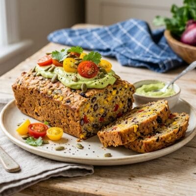 Plumcake Salato di Fagioli Neri e Mais al Forno