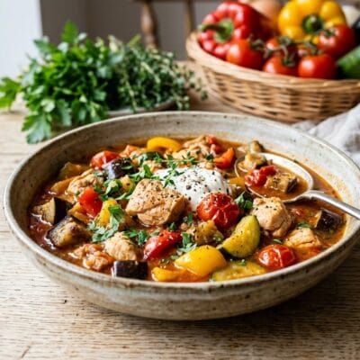 Ciambotta di Pollo: Spezzatino Light con Verdure di Fine Estate