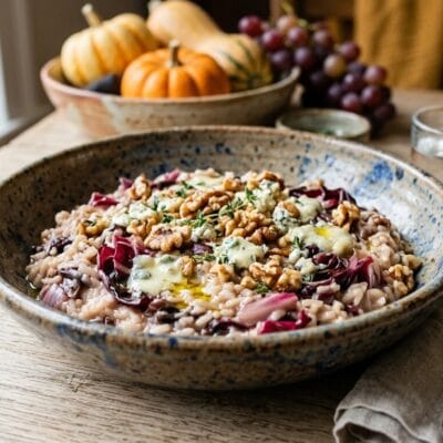 Risotto al Forno Radicchio Gorgonzola e Noci